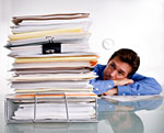 Professional discouraged by mountains of property tax paperwork.