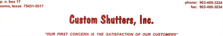 Custom Shutters